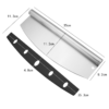 Stainless steel pizza cutter with pp lid 35cm - Image 4