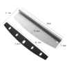 Stainless steel pizza cutter with pp lid 35cm - Image 3