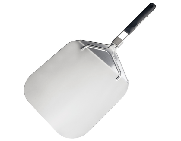 Aluminum pizza peel with foldable rubber plastic handle square shovel head pizza peel - Image 2