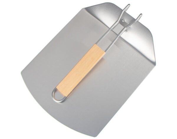 Stainless steel pizza peel with foldable handle square shovel head pizza shovel 24cm - Image 4