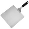 Stainless steel pizza peel 10 inch square shovel head pizza shovel with fixed wooden handle or detachable handle - Image 2