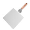 Stainless steel pizza peel 10 inch square shovel head pizza shovel with fixed wooden handle or detachable handle - Image 4