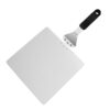 Stainless steel pizza peel 10 inch square shovel head pizza shovel with fixed wooden handle or detachable handle - Image 3