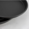 black aluminum deep pizza pan