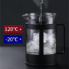 High borosilicate plastic french press with pp handle 350ml 800ml 1000ml - Image 2