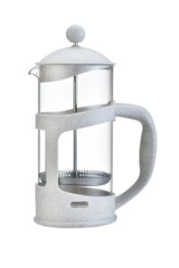 Wheat straw and plastic french press high borosilicate environmentally friendly material with pp handle 350ml 800ml 1000ml